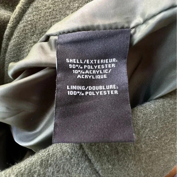 NWT 7 FOR ALL MANKIND LONG ASYMMETRICAL ZIPPERED DARK GREEN VEST | SIZE: SMALL - Picture 10 of 11